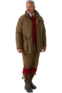 2022 Alan Paine Mens Combrook Tweed Waterproof Field Coat COMGFIE  - Hawthorn